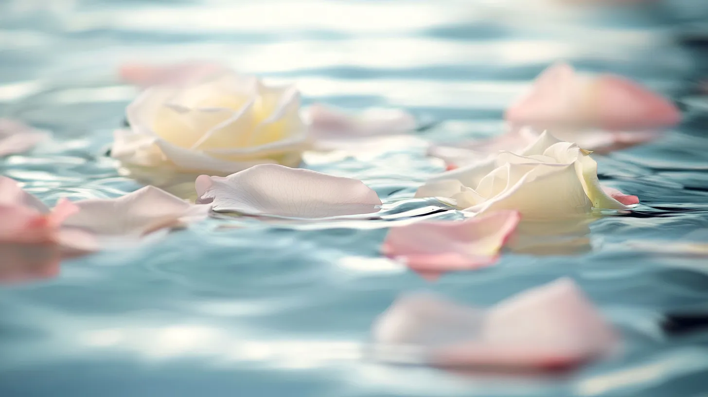 乗船散骨 — 花びらと共に海へ